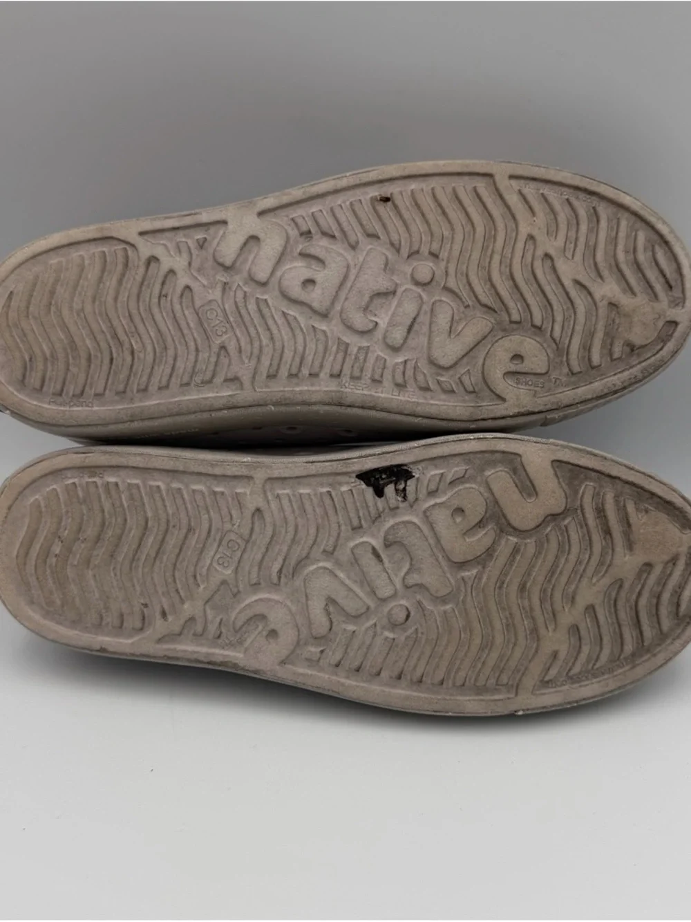 Native Slip-On Sneakers in Beige and Light Taupe